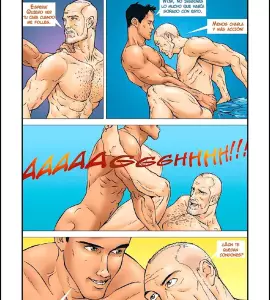 Comics XXX - Entrenador Musculoso Folla a un Gay Maduro - 6