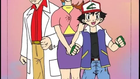 Ash x Delia (Ash Ketchum Follando a su Madre)