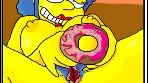 Marge y Lisa Simpson Vendedoras de Donas