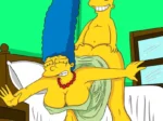 Bart Simpson Rompiéndole el Culo a Marge
