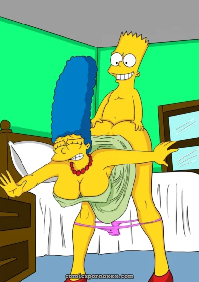Bart Simpson Rompiéndole el Culo a Marge