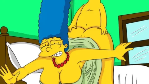 Bart Simpson Rompiéndole el Culo a Marge