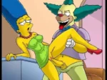 Krusty Follandose a Marge Simpson