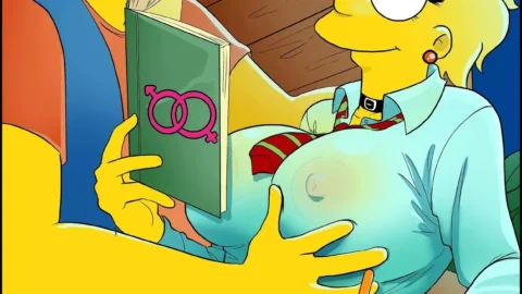 Lisa Simpson se Deja Chupar el Culo por Nelson Muntz (Enseñame)