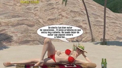 Con Mama En La Playa
