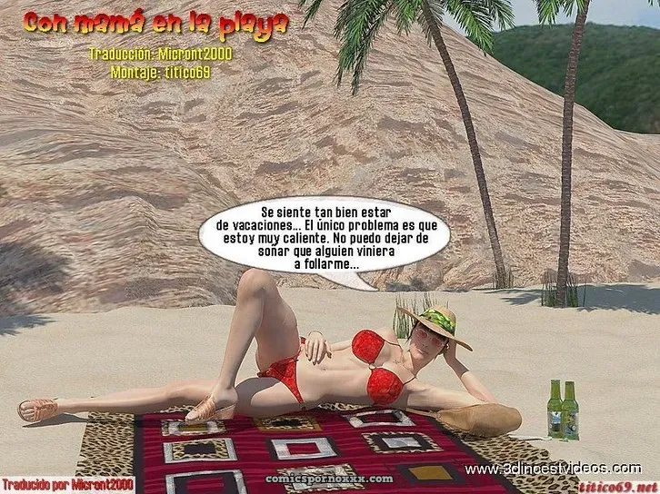 Con Mama En La Playa