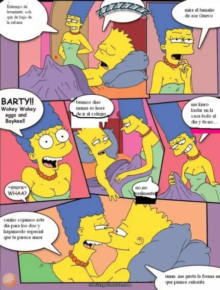 Los Simpsons Bart Y Hugo Se Follan A Marge Y Lisa