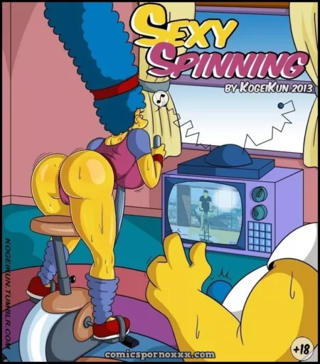 imagen:comic+18-art-fan-de-haciendo-sexy-spinning-con-marge-simpson-ver-online-descargar-pdf-gratis-cover-featured