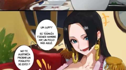 Boa Alimenta a Luffy (One Piece)
