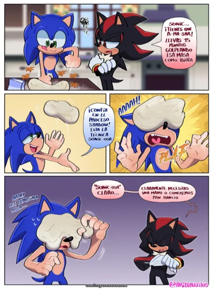 Sonic Sexo Gay en la Cocina con Shadow – Sonadow (Aricueva)