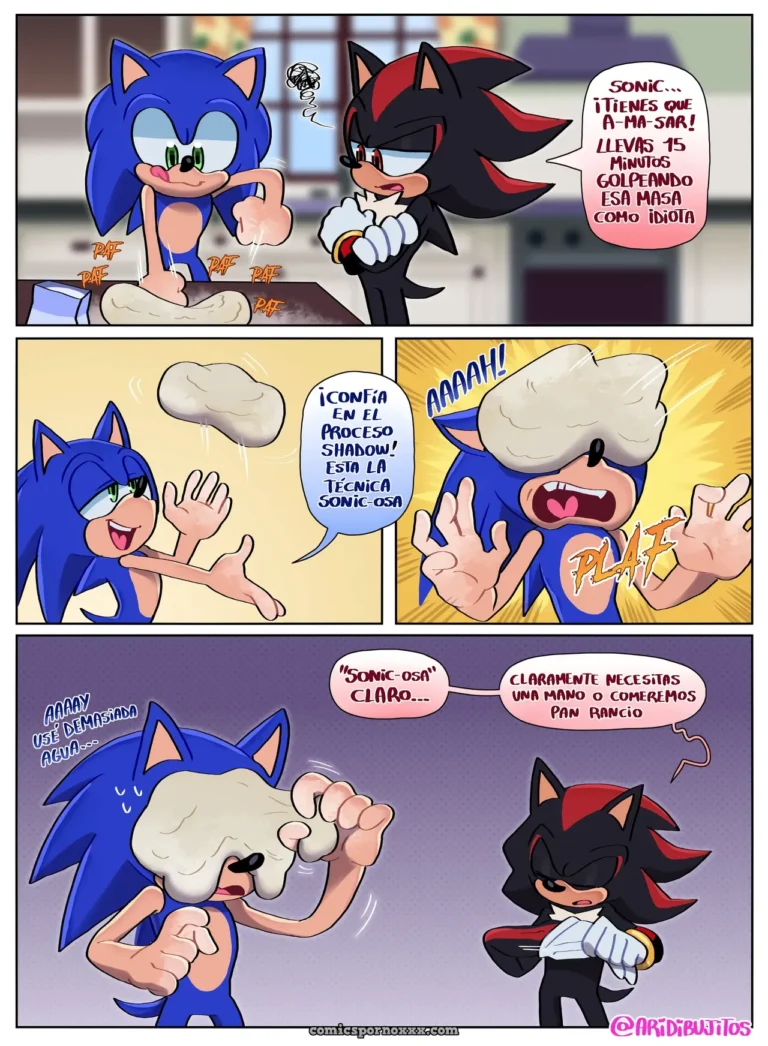Sonic Sexo Gay en la Cocina con Shadow – Sonadow (Aricueva)