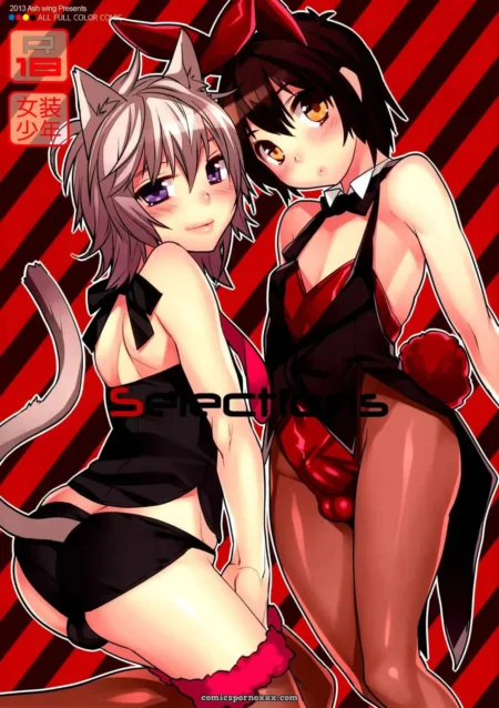 Una imagen de dos personajes femeninos con suspiros en sus ojos. +18 nsfw