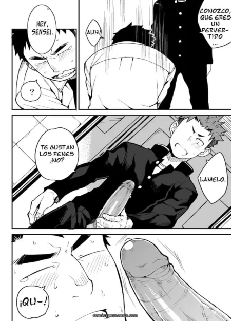 Hombre en pijama hablando a otro hombre en pijama. +18 nsfw