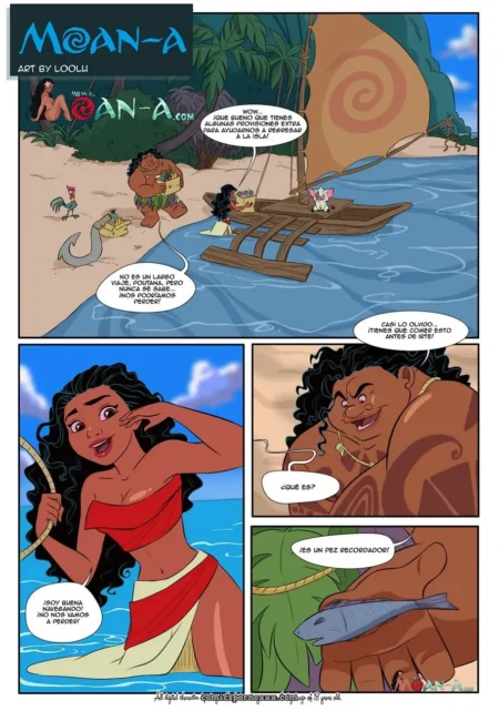 Moana en top rojo se folla un pez grande en la playa mientras jadea seductora con el mar al fondo. +18 nsfw
