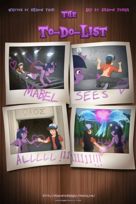 Mabel follando a un chico en cuarto oscuro, poni morado observa con corazones, sexo intenso y gemidos