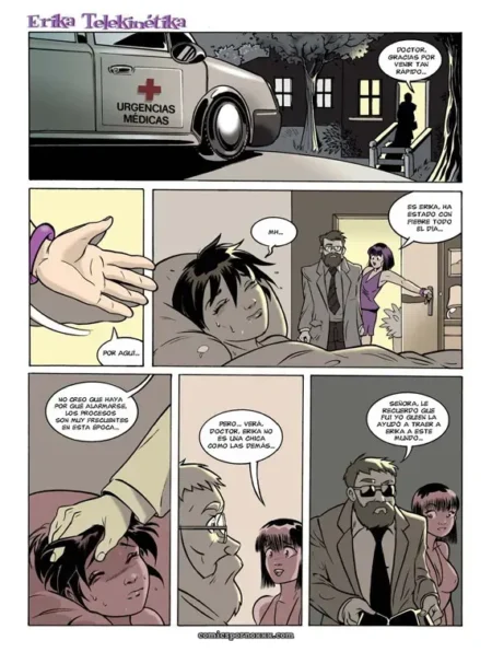 Erika Telekinetika en camilla con médico follando mientras ambulancia espera gemidos de placer en urgencias médicas