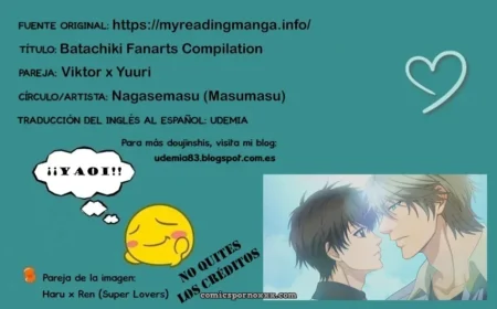 Haru y Ren besándose apasionadamente, labios húmedos, manos en pechos desnudos y erecciones presionándose mutuamente