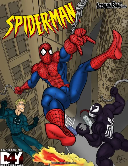 Iceman Blue Spiderman