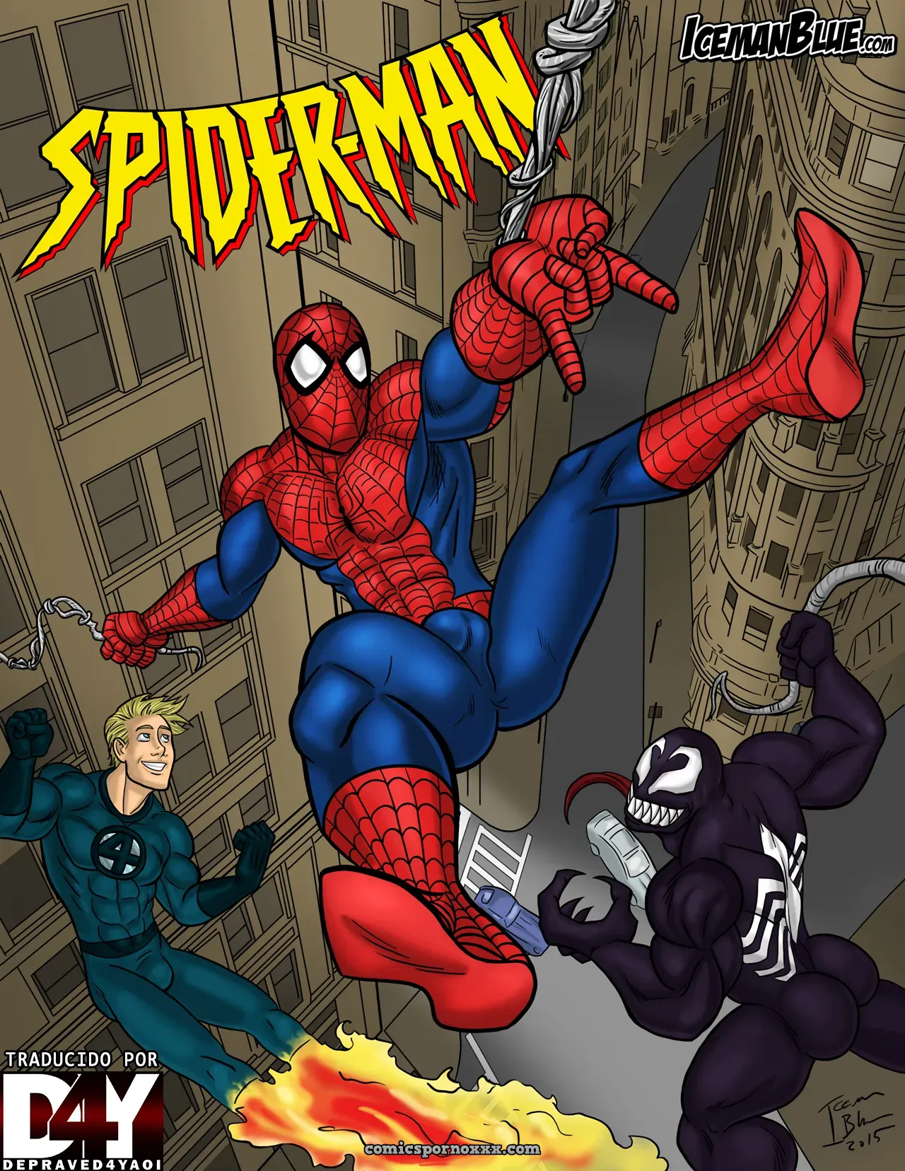 Iceman Blue Spiderman