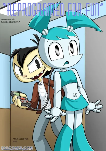 Danny Phantom controla a una Jenifer robotizada con un mando para obligarla a tener sexo explícito.
