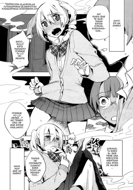 Manga hentai de Suemitsu Dicca con chicas escolares excitadas en una escena erótica de Magical Incense Vol. 01.