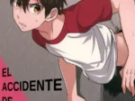 Sawamura Eijun con la camiseta levantada dejando expuesto su trasero mientras gatea sobre el suelo.
