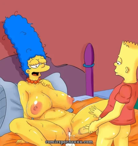 Bart Simpson Rompiéndole el Culo a Marge