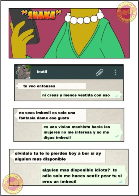 Snake Follando a Lisa Simpson