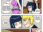 Hinata y Naruto se besan apasionadamente mientras ella deja caer su ropa interior al suelo en su habitación.