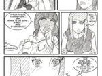 Kushina y Hinata se masturban y acarician sus pechos excitadas en un cómic erótico de Naruto.