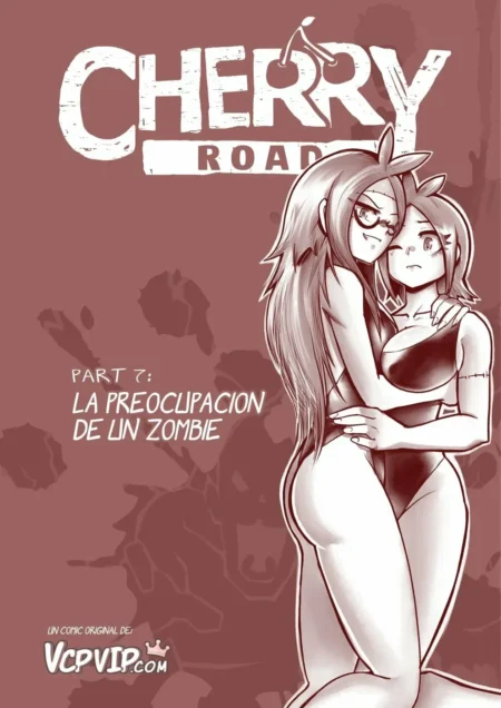 Dos mujeres anime abrazadas, una con gafas y traje de baño negro ajustado resaltando sus glúteos y pechos.