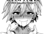 Kaworu Nagisa con rostro excitado y cuerpo cubierto de semen mientras sostiene fluido seminal entre sus manos.
