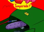 Bolso verde con un dildo morado y un vibrador negro, portada de Lovin' Sis Temporada 4 de Xierra sobre fondo rojo.