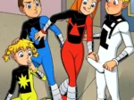 Parodia de Power Pack donde personajes en trajes ajustados se tocan los genitales y exhiben erecciones marcadas.