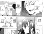 Página de manga Ka-No-Oto 2 con diálogos en español y una mujer joven con pechos descubiertos y un lazo en el busto.