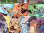 Cinderace golpea y humilla sexualmente a Vaporeon y Slaking en un entrenamiento erótico y violento.