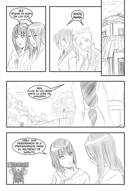 Dos mujeres y dos jóvenes conversan en un manga previo a escenas de incesto y sexo explícito entre hermanas.