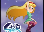 Star Butterfly con vestido verde corto y medias moradas sostiene su varita en la portada de Star vs The Forces of Sex.