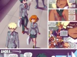 Cómic erótico de My Hero Academia con Mirko excitada deseando sexo oral y penetración con Deku por su cumpleaños.