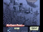 Castillo nevado en Balst White Tree con un hombre estornudando antes de escenas de sexo explícito y erotismo NSFW.