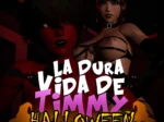 Dos mujeres jóvenes con lencería erótica y temática de Halloween para La Dura Vida De Timmy Capítulo 9.