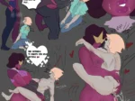 Garnet folla a Perla con su enorme pene, penetrándola profundamente mientras la carga y la hace correrse.