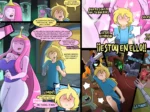 Cómic erótico de Finn y la Dulce Princesa donde él acepta una recompensa sexual tras completar una misión.