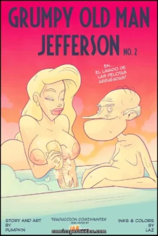 Rubia de pechos generosos lava pelotas arrugadas del Viejo Jefferson #2 en bañera escena sexual explícita