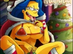 Simpsons Blanca y Lechosa Navidad