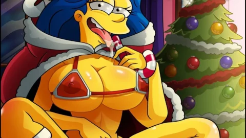 Simpsons Blanca y Lechosa Navidad