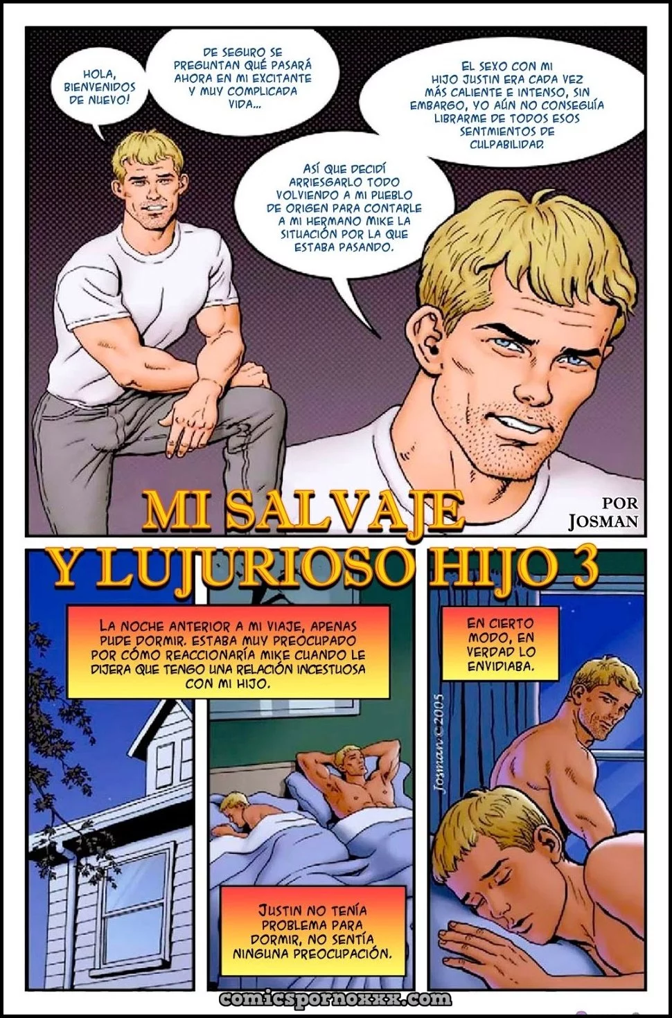 My wild and raunchy son comic gay porn