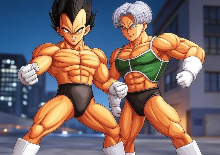 Vegeta y Trunks Gay #1