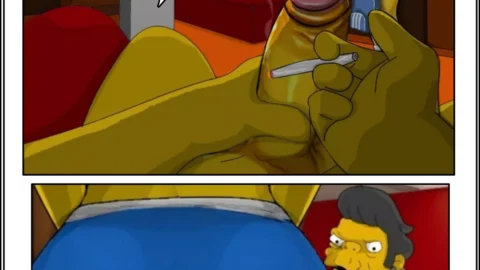 Snake Culiando a Marge y a Lisa Simpson