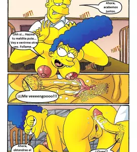 Sexo - La Sorpresa de Marge Simpson al Sentir el Pene de Ned Flanders en el Culo (DrawnSex) - 4
